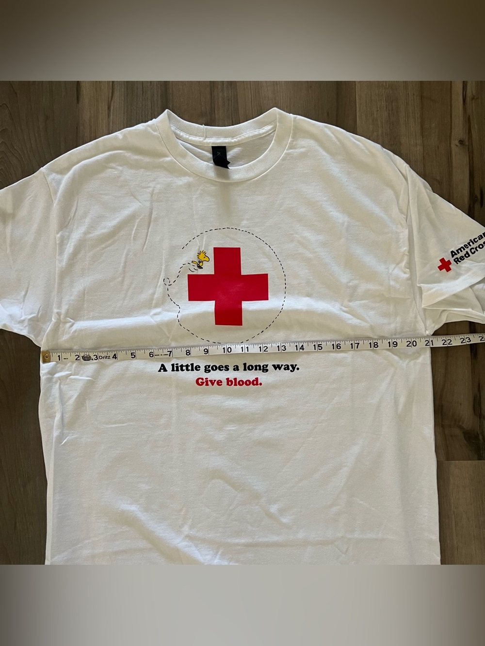 American Red Cross Flying Woodstock T Shirt 2025 Size Large Peanuts Limited - Picture 6 of 8